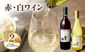 小牧ワイナリー 赤・白ワイン２本セット（小牧産ぶどう100％使用）［026A10］