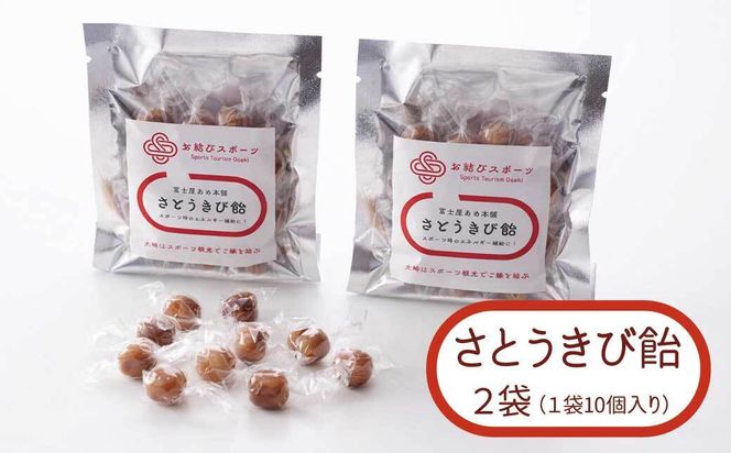 【お結びスポーツ】 富士屋あめ本舗　 さとうきび飴 10個入り×2袋 464686_DV002