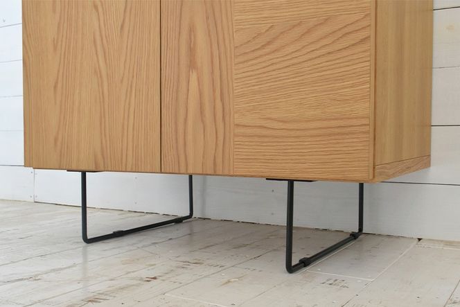 ルト 75 サイドボード NA【ナチュラル 完成品 木目 オーク調 コンパクト収納 シンプル】(H062397)