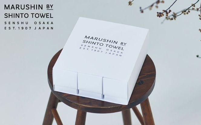 TST0027 【高島屋選定品】MARUSHIN by SHINTO TOWEL シマ 贈りもの フェイスタオル・ハンドタオル 3箱セット S-set-3