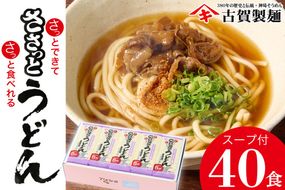 さっとできてさっと食べられる ささっとうどん 20入【麺 うどん 佐賀県産 簡単】(H014136)