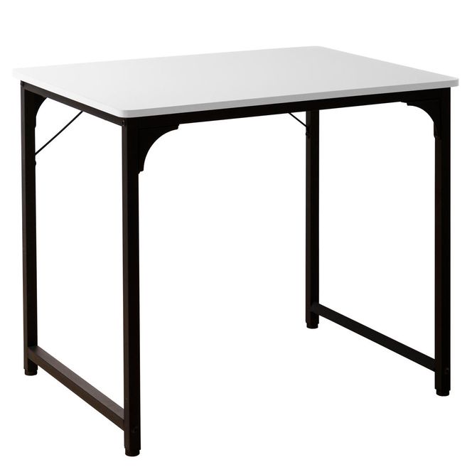 デスク 机 パソコンデスク 80cm 頑丈 シンプル テーブル PCデスク 勉強机 学習机 書斎デスク ワークデスク オフィスデスク 学習デスク シンプルデスク 作業用 一人暮らし 新生活 SunRuck サンルック SR-OD74-WWD