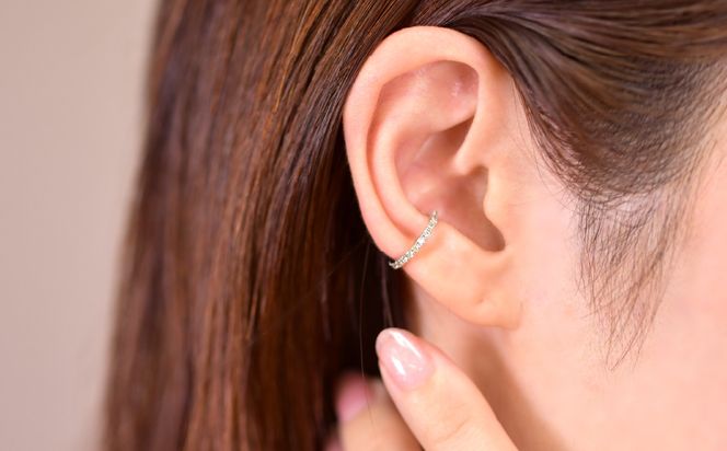 0.2ct 10金 イヤーカフ ホワイトゴールド管理番号RTJ-019 246-001-WG