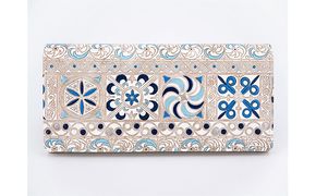 長財布 スッキリ大人の財布 束入れ 錦紗〈青〉 文庫屋大関 お札を折らない 財布 レディース レザー 本革 革 文庫革 薄い スリム 軽量 スリム財布 レディース財布 お財布 札入れ 札束入れ 日本製 東京 墨田区