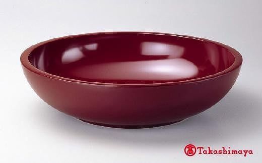 〈北市漆器店〉そばこね鉢（銀朱）【高島屋選定品】[60C0526] F6P-1606