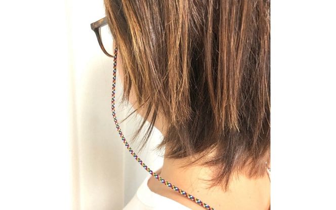 組紐正絹シルクメガネ紐１ hrkz0010-1