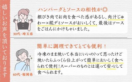 いちもくさんの 糀 ハンバーグ & 糀 デミソース 5個 セット 糸島市 / いちもくさん [AQM001] ハンバーグ 惣菜 総菜 冷凍 簡単 麹 糀 こうじ デミグラス
