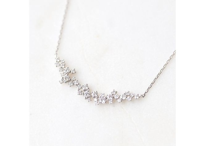 ダイヤモンドネックレス　S-5743 【選べる地金 K18YG / PT950 】   ネックレス ペンダント ダイヤモンド K10YG イエローゴールド PT950 プラチナ 山梨 富士吉田