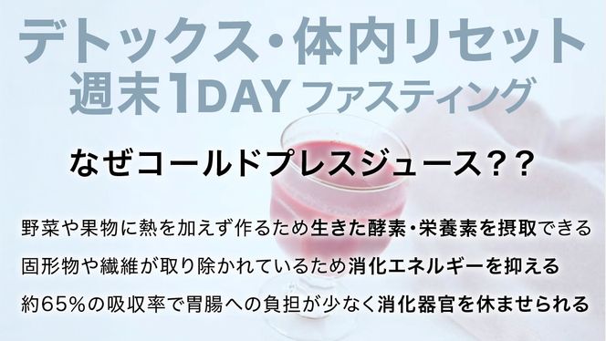 【1日ファスティングに最適】1day fasting コールドプレスジュース 6本セット 200ml×6種 酵素たっぷり 新鮮 野菜 果物使用