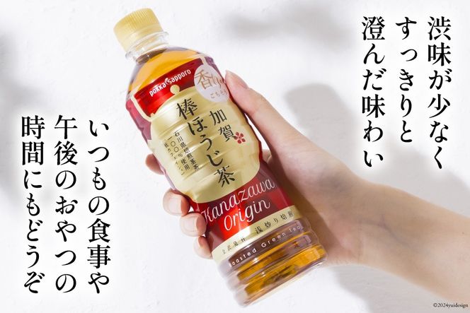 6回 定期便 お茶 ペットボトル 加賀 棒ほうじ茶 525ml 24本 1箱 総計144本 [油谷製茶 石川県 宝達志水町 38601035] ほうじ茶  おちゃ 茶 ちゃ ２４本 500ml 以上 飲料 ドリンク ソフトドリンク 常温 保存 備蓄 常備品 災害 非常用