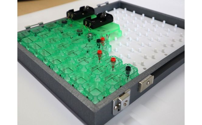 電子回路の入門用学習キット 電子ブロックシステム DBR-20（電子回路基礎実習器）