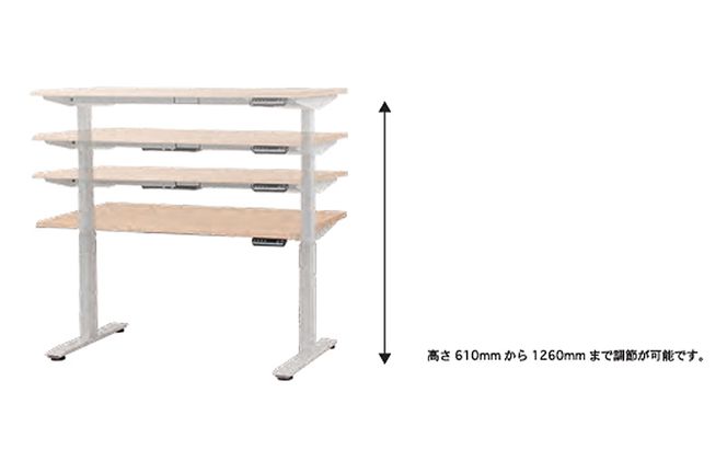 WORK STUDIO コンパクト電動昇降デスク DD-WC09060-MRW 机 デスク リモートワーク 在宅 テレワーク パソコンデスク 電動 昇降 ワークデスク 収納 書斎 静岡 袋井市