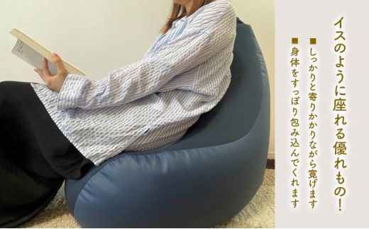 ビーズクッション イスくっしょんL 全4色 クッション くっしょん Lサイズ インテリア 椅子 イス 癒し ※沖縄・離島への配送不可