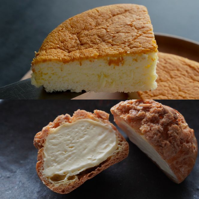 弁天堂 チーズケーキと人気返礼品（シュークリーム・エクレア・ブッセ）の詰合せセット