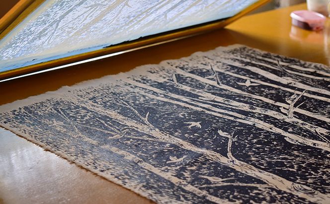 「夜明けのうた」ファブリックパネル 北海道 南富良野町 ファブリック パネル インテリア デザイン プリント 贈り物 ギフト 絵画 装飾 