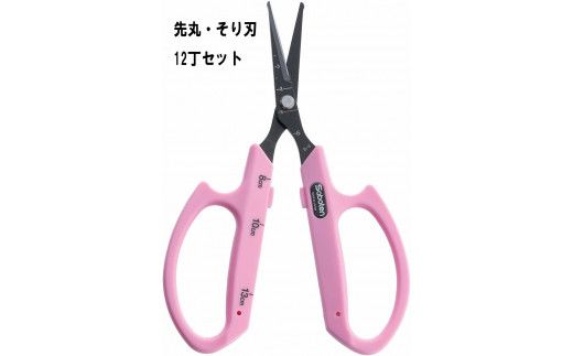 N-49 ぶどうお手入れ鋏先丸そり刃12丁セット