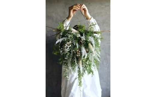 Xmas限定　お花のクリスマスオブジェ（壁掛け） ※2026年11月～発送