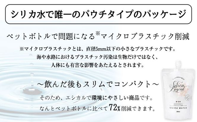 シリカビヨンドリッチ300ml×20本入 ルーシッド株式会社 《90日以内に出荷予定(土日祝を除く)》 熊本県南阿蘇村 天然水 ナチュラルミネラルウォーター---sms_rusidrich_90d_25_18000_20i---