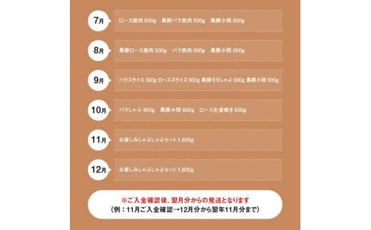 【12ヶ月定期便】宮崎県川南町産豚肉　放牧豚定期便B（放牧黒豚入り） 【 豚 肉 豚肉 黒豚 国産 九州産 宮崎県産 川南町 加工品 セット 送料無料 】[C08107t12]