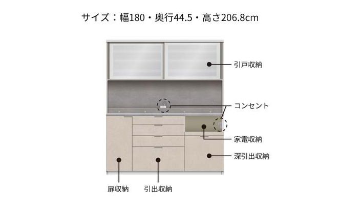 キッチンボード RUH-S1800R  [No.1283]