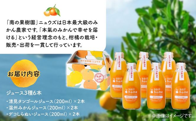 ジュース3種6本(200ml×6本) IKTF040