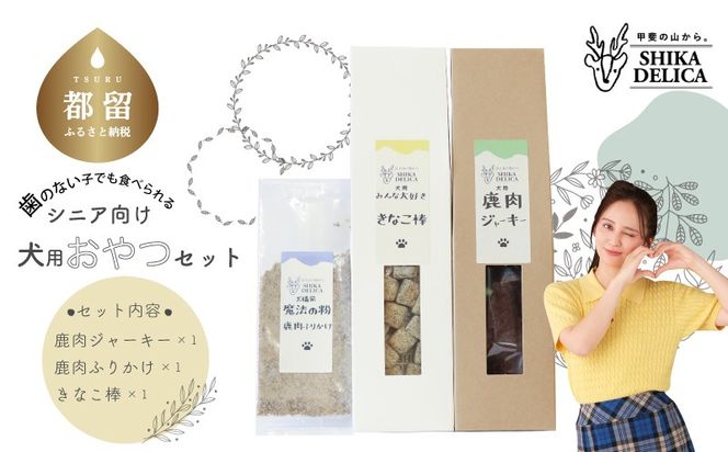 AU005 【歯のない子でも食べられる】シニア向け犬用おやつセット