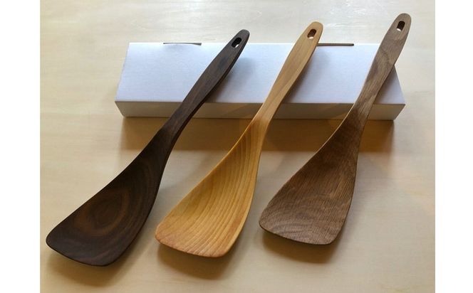 木べら「炒める・すくう・取り分ける」(材料：職人おまかせ) 【GOOD WOOD WORKS】_HA0432