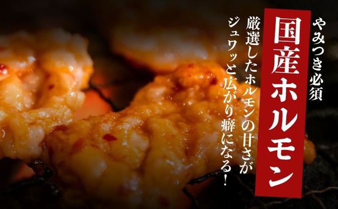 ヤマジュウの特製タレ漬け！国産牛ホルモン１．５ｋｇ　yj064