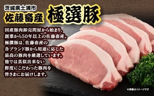 【定期便2ヶ月】佐藤畜産の極選豚 豚肉の切り落とし 3.85kg ｜ 豚肉 極選豚の切り落としは真空パックでのお届け