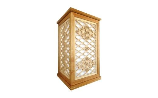 伝統工芸組子 「 翔 」 昇り龍の灯り 組子 家具 照明 間接照明 インテリア 枕元の灯り 玄関の灯り 床置きの灯り 組子のインテリア家具 結婚祝い [EL001ci]