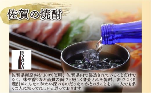 選べる！TheSAGA認定酒 焼酎 900ml～1.8L / 麦 乙25 佐賀県 上峰町 焼酎 TheSAGA 認定酒 のんのこ 麦焼酎 宗政 黒泉山 鳴滝 一望千里