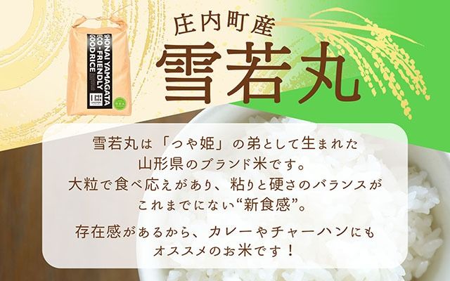 U米MON 庄内町産 雪若丸 5kg 令和7年産 2025年産 ブランド米 コシヒカリの原点、亀の尾発祥の地 庄内