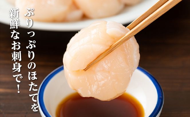 北海道産 冷凍ほたて 貝柱 300g×2パック (合計600g) 帆立 ホタテ 玉冷 魚貝類 生食用 刺身 ホタテの出汁 調理 ホタテバター 海鮮 大ぶりで甘みが強い 