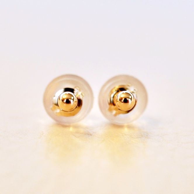 K10YG(10金) イエローゴールド  地金 中空 シンプル ボール ピアス (2mm)  保証書付 KO-0080 242-068-a