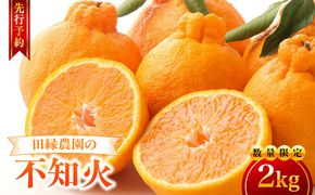 【先行予約】【数量限定】田縁農園の不知火（しらぬい）2kg ※離島への配送不可 （2027年2月10日より順次発送）IKTA017