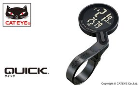 自転車用 ワイヤレス サイクロ コンピュータ ［ QUICK ］ キャットアイ 自転車 日用品 サイクルコンピューター 速度 走行距離 ロードバイク サイコン 薄型 オートスタート 
