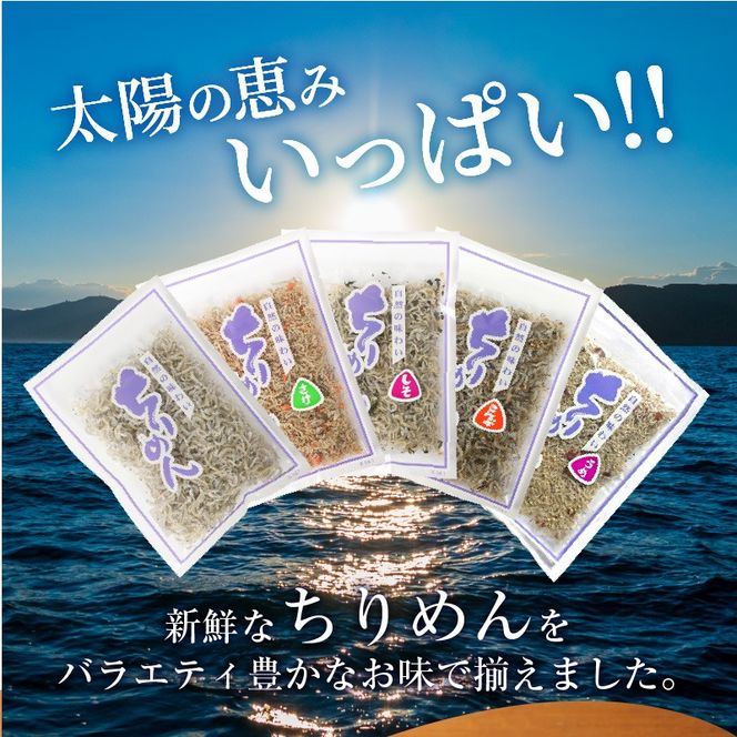 宮崎ちりめん5種類 食べ比べセット(ちりめん･さけ･しそわかめ･昆布・うめ) 工場直売 ふりかけ おにぎりN065-YA0492