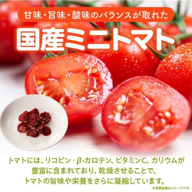 【数量限定】国産ドライトマト20g（20g×1袋） ［175R01］ 数量限定 国産 ドライトマト 20g 1袋 ミニトマト 乾燥トマト セミドライトマト リコピン β-カロテン ビタミンC カリウム トマト 旨味 栄養 凝縮 トマトレシピ トマト料理 ピザ カレー スープ パスタ 常温 グルメ 食品 愛知県 小牧市 送料無料