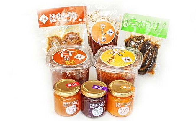 裳掛のおいしい手づくりみそ・漬物・ジャム等8点セット 発酵食品 味噌