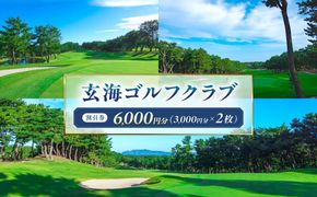 玄海ゴルフクラブ割引券（3,000円分×2枚）【玄海ゴルフクラブ】_HA2059