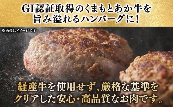 熊本県産 GI認証 くまもとあか牛100%使用 くまもとあか牛ハンバーグ 150g×6個 おかず 惣菜 洋食 ハンバーグ お肉 肉 にく 冷凍