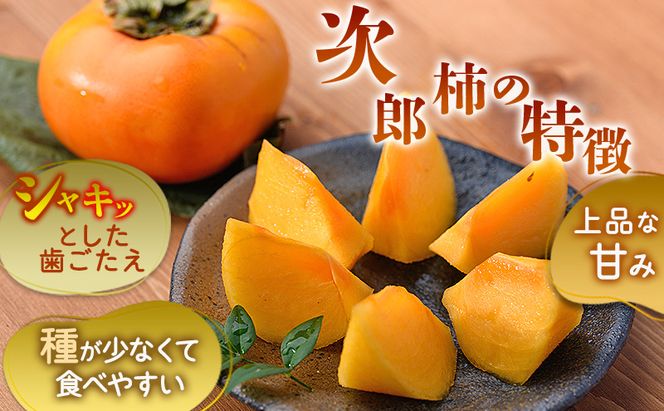 茅ヶ崎市 昔ながらの次郎柿 約5kg (20～24個入り) よゐな農園 柿 かき カキ 次郎柿 果物 くだもの フルーツ 神奈川県 茅ヶ崎市