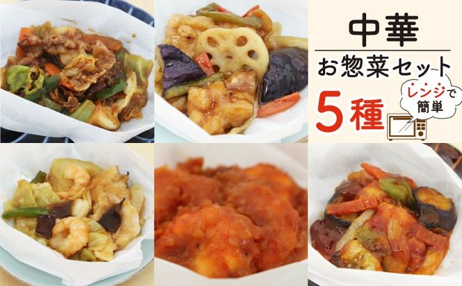 中華料理 ミールキット 5種 セット 紙包み 簡単 贅沢 料理 冷凍 おかず レンジ 調理 料理 おつまみ 静岡県 藤枝市 [ PT0074-000016 ]