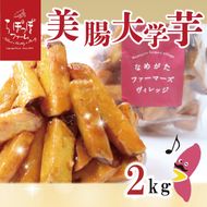 【2025年12月中旬より順次発送】らぽっぽファーム【工場直送】美腸大学いも 2kg｜さつまいも 大学芋 芋 サツマイモ だいがくいも スイーツ お菓子 冷凍 美腸大学芋 人気 送料無料 茨城県 行方市 らぽっぽファーム(CQ-25-1)
