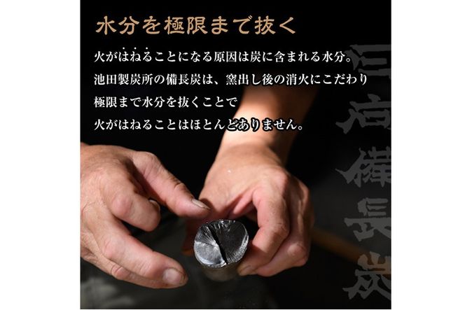 ＜訳あり＞ 日向備長炭(5kg) アウトドア キャンプ用品 BBQ バーベキュー 木炭 国産【IK-4】【池田製炭所】