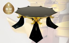 漆器テーブル（漆黒） BY007