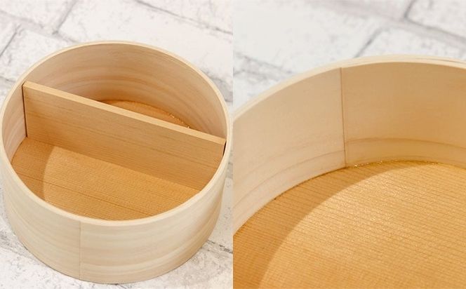 099H3583 曲げわっぱ弁当箱 丸型 小 650cc