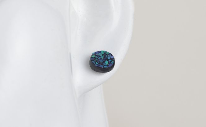 【嵯峩螺鈿野村】フラグメントピアス｜京都 老舗 伝統工芸 漆器 ジュエリー［ 京都 老舗 伝統工芸 工芸品 アクセサリー ジュエリー ファッション 漆 人気 おすすめ 職人 お取り寄せ 通販 送料無料 ふるさと納税 ］ 261009_B-AS19