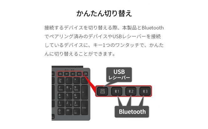 テンキー付きワイヤレスキーボード FMV Comfort Keyboard KB800 141305_MP07