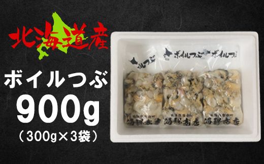 【先行予約】北海道鹿部町産 訳あり ”前浜ボイルつぶ ” 900g 灯台つぶ（300g×3袋）つぶ貝 刺身 つぶ ツブ ツブ貝 つぶ貝